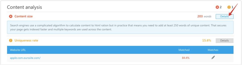 Analyzing On-Page SEO Checker reports3