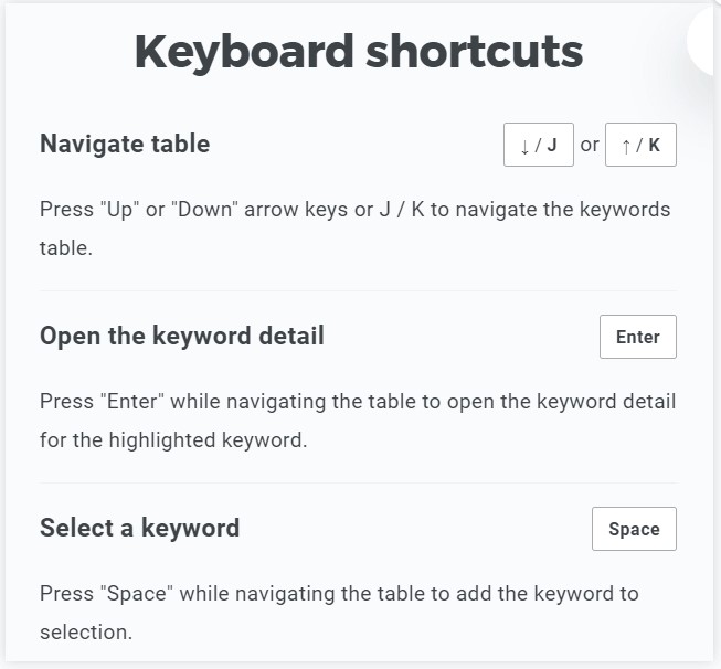 Kwfinder Shortcuts2