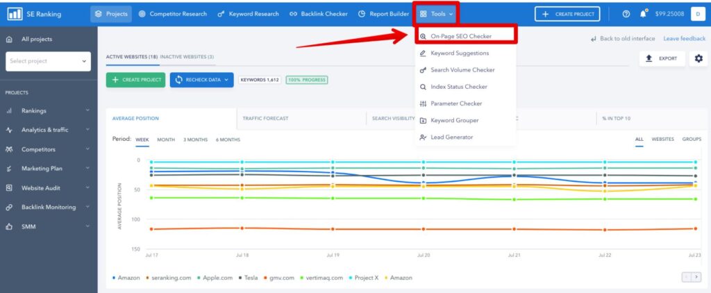 se ranking On-Page SEO Checker