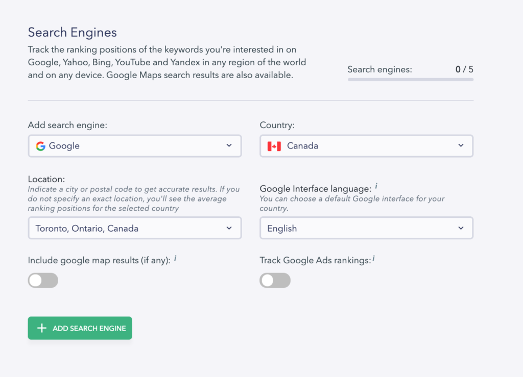 se ranking language